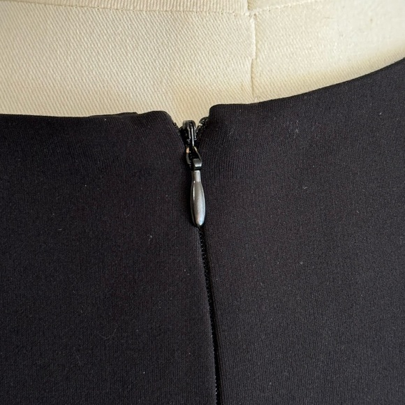 HALSTON HERITAGE Black Dress Cutout Capped Sleeves Mini size‎ 12 Wedding Party - Picture 8 of 10